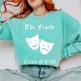 Cool Theater Graduation Tshirt Tragedy And Comedy Masks Comfort Colors Sweatshirt Chalky Mint