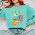 Cozy Vibes Atmospheric Introvert Comfort Colors Sweatshirt Chalky Mint