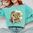 Craft Beer Lover Introverted & Hoppy Comfort Colors Sweatshirt Chalky Mint