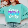 Crazy INTJ Lady Introvert Personality Comfort Colors Sweatshirt Chalky Mint Crazy INTJ Lady Introvert Personality Comfort Colors Sweatshirt Chalky Mint