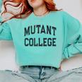 Crazy Sarcastic MUTANT COLLEGE Introvert Anti Social Comfort Colors Sweatshirt Chalky Mint Crazy Sarcastic MUTANT COLLEGE Introvert Anti Social Comfort Colors Sweatshirt Chalky Mint