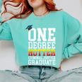 Criminal Justice Graduation Tshirt One Degree Hotter Comfort Colors Sweatshirt Chalky Mint