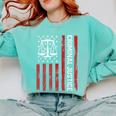 Criminal Justice Major College Student Graduate Graduation Comfort Colors Sweatshirt Chalky Mint