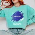 Criminology Graduation Graduated Degree University Student Comfort Colors Sweatshirt Chalky Mint