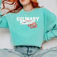 Culinary School Graduation Class Of 2018 Comfort Colors Sweatshirt Chalky Mint