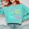 Custodian Life Graduation Day Last Day Of School Tie Dye Comfort Colors Sweatshirt Chalky Mint