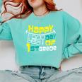 Cute Happy Last Day Of 1st Grade Shirt Kids Graduation Comfort Colors Sweatshirt Chalky Mint