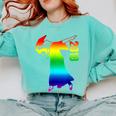 Dabbing Graduate 2018 Graduation Celebration Comfort Colors Sweatshirt Chalky Mint