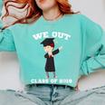 Dabbing Graduation Boy Class Of 2019 We Out Comfort Colors Sweatshirt Chalky Mint