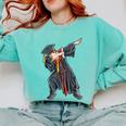 Dabbing Graduation Class Of 2020 Men Boys Kids Graduates Comfort Colors Sweatshirt Chalky Mint