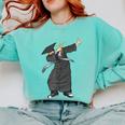 Dabbing Graduation Class Of 2024 Men Graduation Comfort Colors Sweatshirt Chalky Mint