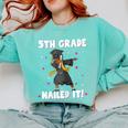 Dabbing Graduation Class Of 2025 Girls 5th Grade Nailed It Comfort Colors Sweatshirt Chalky Mint