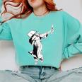 Dabbing Graduation Class Of 2025 Men Graduation Comfort Colors Sweatshirt Chalky Mint