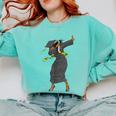 Dabbing Graduation Class Of 2025 Women History Month Comfort Colors Sweatshirt Chalky Mint