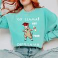 The Dabbing Llama Graduation Class Of 2018 T-Shirt Comfort Colors Sweatshirt Chalky Mint
