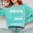 Dance Team Senior 2026 Senior Night Graduation Grad Comfort Colors Sweatshirt Chalky Mint