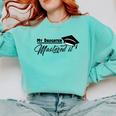 My Daughter Mastered It Tee Shirt Masters Graduation Comfort Colors Sweatshirt Chalky Mint