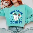 Dental Hygienist Graduation Dentist Dentistry Comfort Colors Sweatshirt Chalky Mint