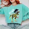 Dinosaur T Rex Rawr Last Day Of School Graduation Shirt Comfort Colors Sweatshirt Chalky Mint