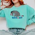 Disney Winnie The Pooh Introvert Eeyore Logo Comfort Colors Sweatshirt Chalky Mint Disney Winnie The Pooh Introvert Eeyore Logo Comfort Colors Sweatshirt Chalky Mint