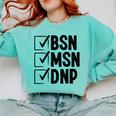 DNP Doctor MSN BSN DNP Nurse DNP Degree Graduation Comfort Colors Sweatshirt Chalky Mint