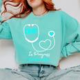 DNP Doctor Of Nursing Practice Nursing Graduation 2021 Comfort Colors Sweatshirt Chalky Mint