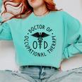 Doctor Of Occupational Therapy Therapist OTD Graduation Comfort Colors Sweatshirt Chalky Mint