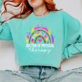 Doctor Of Physical Therapy Therapist DPT Graduation Rainbow Comfort Colors Sweatshirt Chalky Mint