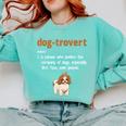 Dog-Trovert Shih Tzu Humor Definition Introvert Comfort Colors Sweatshirt Chalky Mint