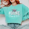 Done Class Of 2025 Graduation For Her Him Grad Seniors 2025 Comfort Colors Sweatshirt Chalky Mint
