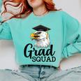 Eagle Grad Squad Class Of 2019 Graduation Comfort Colors Sweatshirt Chalky Mint