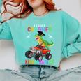 I Easily Crushed Kindergarten Graduation 2022 Truck Dinosaur Comfort Colors Sweatshirt Chalky Mint