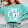 Eighth Grade Graduation Shirt Straight Outta 8th Grade Comfort Colors Sweatshirt Chalky Mint