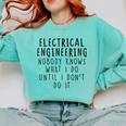 Electrical Engineering Tees Women's Electrical Engineer Modern Classic Casual Small Graduation T-Shirt Comfort Colors Sweatshirt Chalky Mint