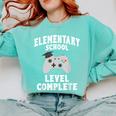 Elementary School Graduation Gamer Graduate Comfort Colors Sweatshirt Chalky Mint