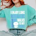 I Enjoy Long Romantic Walks To My Fridge Introvert Comfort Colors Sweatshirt Chalky Mint