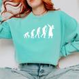 Evolution Of Dab Dabbing Dabbin' Graduation School T-Shirt Comfort Colors Sweatshirt Chalky Mint