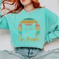 Ew People Retro Cat Lover Social Introvert Comfort Colors Sweatshirt Chalky Mint Ew People Retro Cat Lover Social Introvert Comfort Colors Sweatshirt Chalky Mint