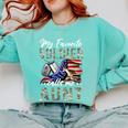 My Favorite Soldier Calls Me Aunt US Army Graduation Aunt Comfort Colors Sweatshirt Chalky Mint
