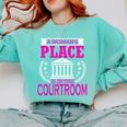 Female Lawyer Women Law Student Graduation Bar Exam Comfort Colors Sweatshirt Chalky Mint
