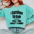 Fifth 5th Grade Graduation Shirt Child Graduate Education Comfort Colors Sweatshirt Chalky Mint