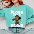 Floss Like A Boss Shirt Class Of 2019 Graduation Kids Comfort Colors Sweatshirt Chalky Mint