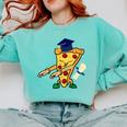 Flossing Pizza Dairy OIT For Dairy OIT Graduation Comfort Colors Sweatshirt Chalky Mint