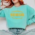 Football Proud Senior 2026 Graduation Year Comfort Colors Sweatshirt Chalky Mint