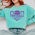 Football Senior Night Football Senior 2025 Graduation 36 Comfort Colors Sweatshirt Chalky Mint