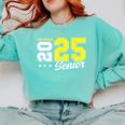 Football Senior Night Football Senior 2025 Graduation 55 Comfort Colors Sweatshirt Chalky Mint