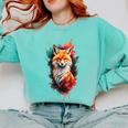 Fox For Fox Lovers Men Women Kids Introverts Comfort Colors Sweatshirt Chalky Mint