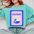 Fun Cute Introvert Cat Character With Wine Comfort Colors Sweatshirt Chalky Mint Fun Cute Introvert Cat Character With Wine Comfort Colors Sweatshirt Chalky Mint