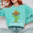 Fun High School College Graduate Humor Graduation Comfort Colors Sweatshirt Chalky Mint