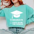 Funny Graduate Joke Mens Womens Graduation Gifts Comfort Colors Sweatshirt Chalky Mint